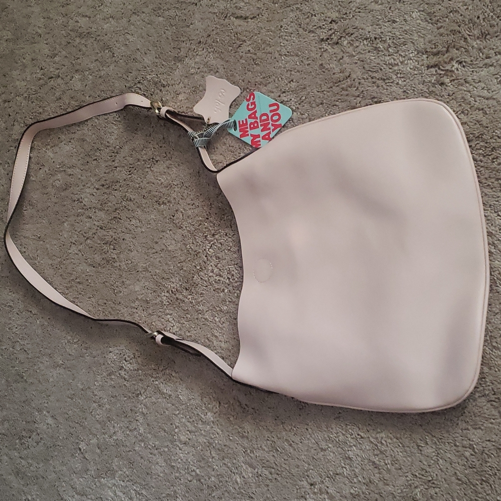 Colab Blush messenger leather bag
